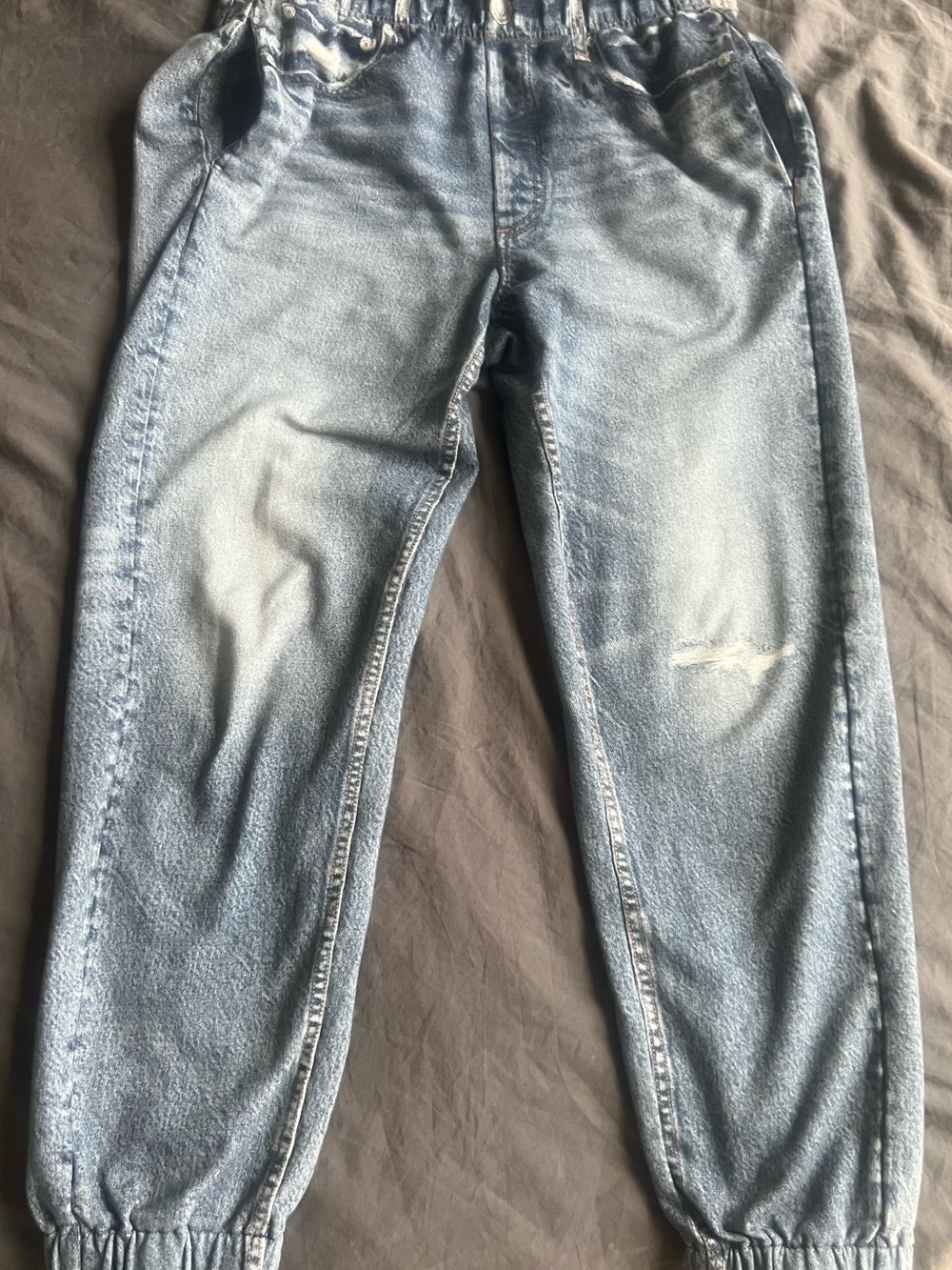Rag & Bone "Miramar" digitally-printed denim joggers Size M